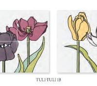 Piastrelle tulipani ceramica bardelli