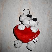 Portachiavi Peluche Topino "I love you"