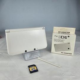 nintendo 3ds xl bianca + micro sd 4gb e pennino 