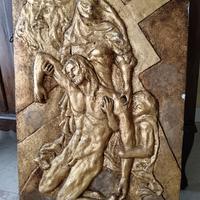 Bassorilievo dorato con Passione di Cristo_FIUME