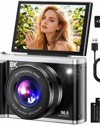 Fotocamera Digitale 8K 96MP con WiFi
