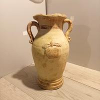 Vaso in terracotta alto cm 30 Crema/Beige.