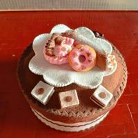 Biscottiera con piattino e docetti