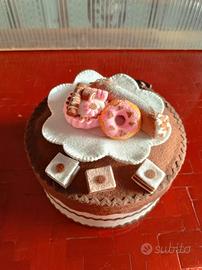 Biscottiera con piattino e docetti