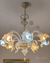 Lampadario in vetro di Murano