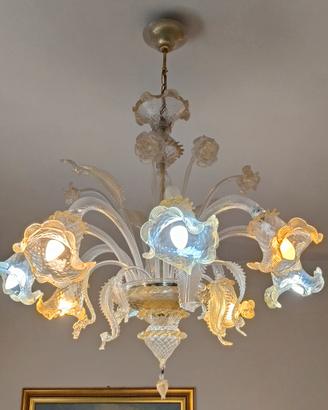 Lampadario in vetro di Murano