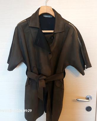 giacca ecopelle stile Kimono 