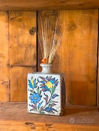 Vintage Terracotta Smaltata Craquele Dipinta