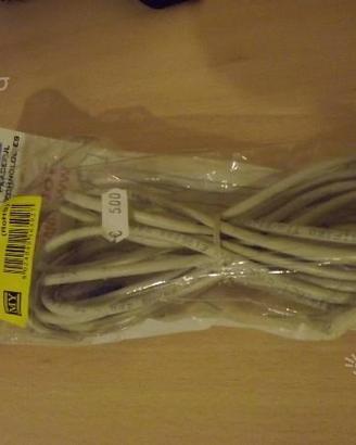 Cavo Ethernet Incrociato grigio 5 Metri Rj45