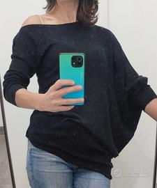 Maglia elasticizzata nera tg. M.