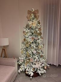 KIT Albero di Natale innevato 210cm - REAL TOUCH