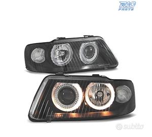 FARI AUDI A3 8L 00-03 ANGEL EYES FONDO NERO