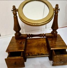 Specchio Psiche basculante con cassetti la base 