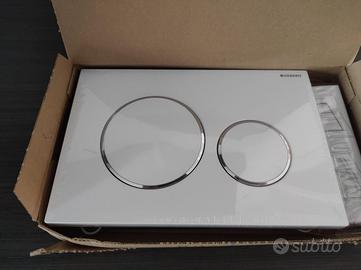 Placca due tasti Sigma 20 Geberit bianco opaco