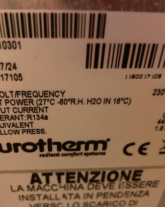 Deumidificatore da controsoffitto 581 dc Eurotherm
