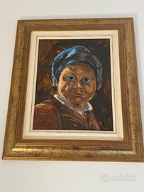 Quadro di bambina sarda