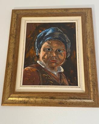 Quadro di bambina sarda