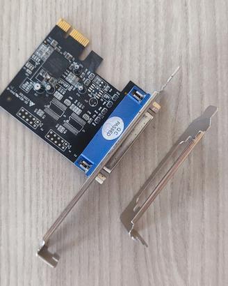 Scheda PCI-Express 1 Porta Parallela 25 poli
