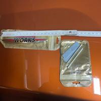 Fregio badge metallo mini jcw piu portachiavi