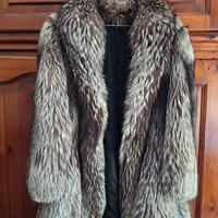 pelliccia volpe argentata vintage come nuova