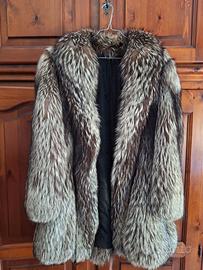 pelliccia volpe argentata vintage come nuova