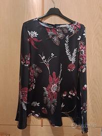 Blusa Susy Mix con motivi floreali M/L