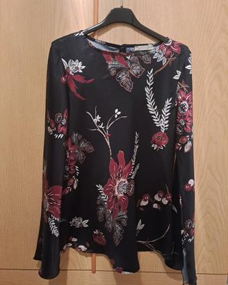 Blusa Susy Mix con motivi floreali M/L