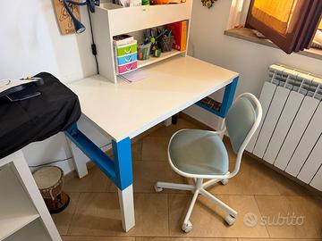 Scrivania Bambino IKEA PAHL Regolabile + Sedia
