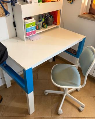 Scrivania Bambino IKEA PAHL Regolabile + Sedia