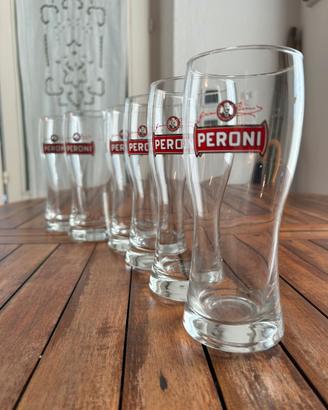 Bicchieri birra Peroni