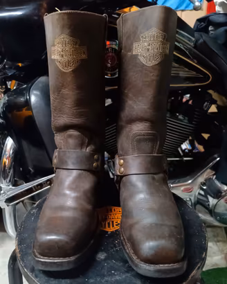Harley Davidson vintage leather  engineer boots