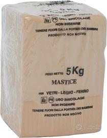 MASTICE/STUCCO PER VETRI DA 5 KG.