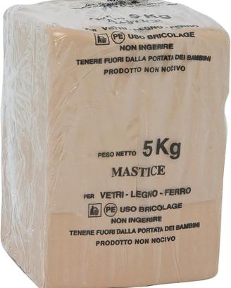 MASTICE/STUCCO PER VETRI DA 5 KG.
