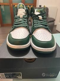 Nike Air Jordan 1 Mid Noble Green Pollen White 44