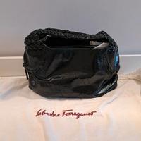 Borsa a Mano Salvatore Ferragamo in vernice verde