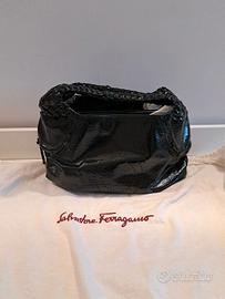 Borsa a Mano Salvatore Ferragamo in vernice verde
