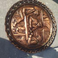 Piatto antico in rame