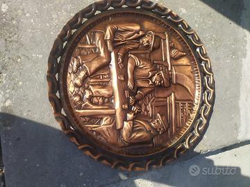 Piatto antico in rame