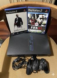 PlayStation 2 Fat SCPH-39004 + joystick + 2 Giochi