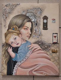 Opera Pittorica Simbolica - Pezzo Unico, Firmato