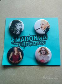 Set di 4 spille Madonna Celebration III