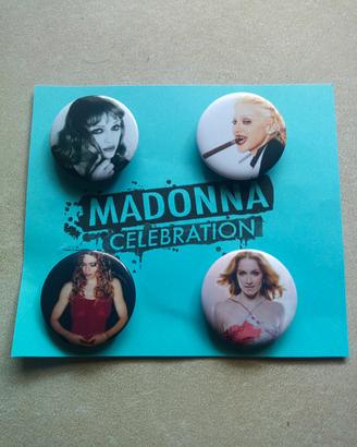 Set di 4 spille Madonna Celebration III