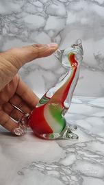 Vintage gatto in vetro di murano cm 16