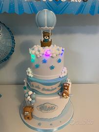 Torta finta per battesimo