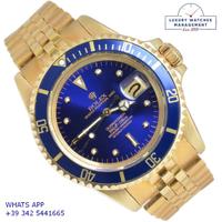 ROLEX Submariner Date 1680/8 blue dial yellow gold