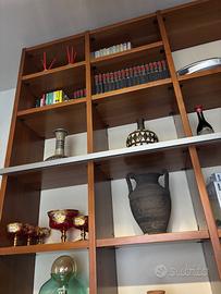 Libreria in legno massello di ciliegio