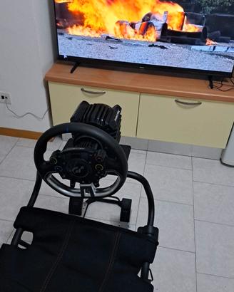 Postazione Racing volante Fanatec DD Pro + Sedia 