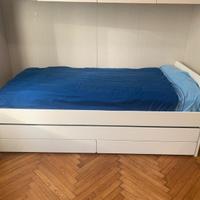 SLÄKT Struttura letto e materassi