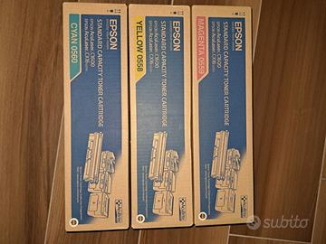 Toner colori EPSON Aculaser CX 16 - C1600 nuovi