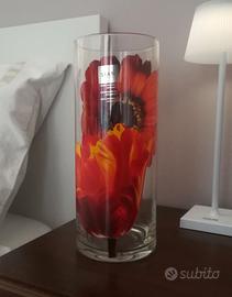 Vaso in vetro con girasole e tulipano - SIAN Home